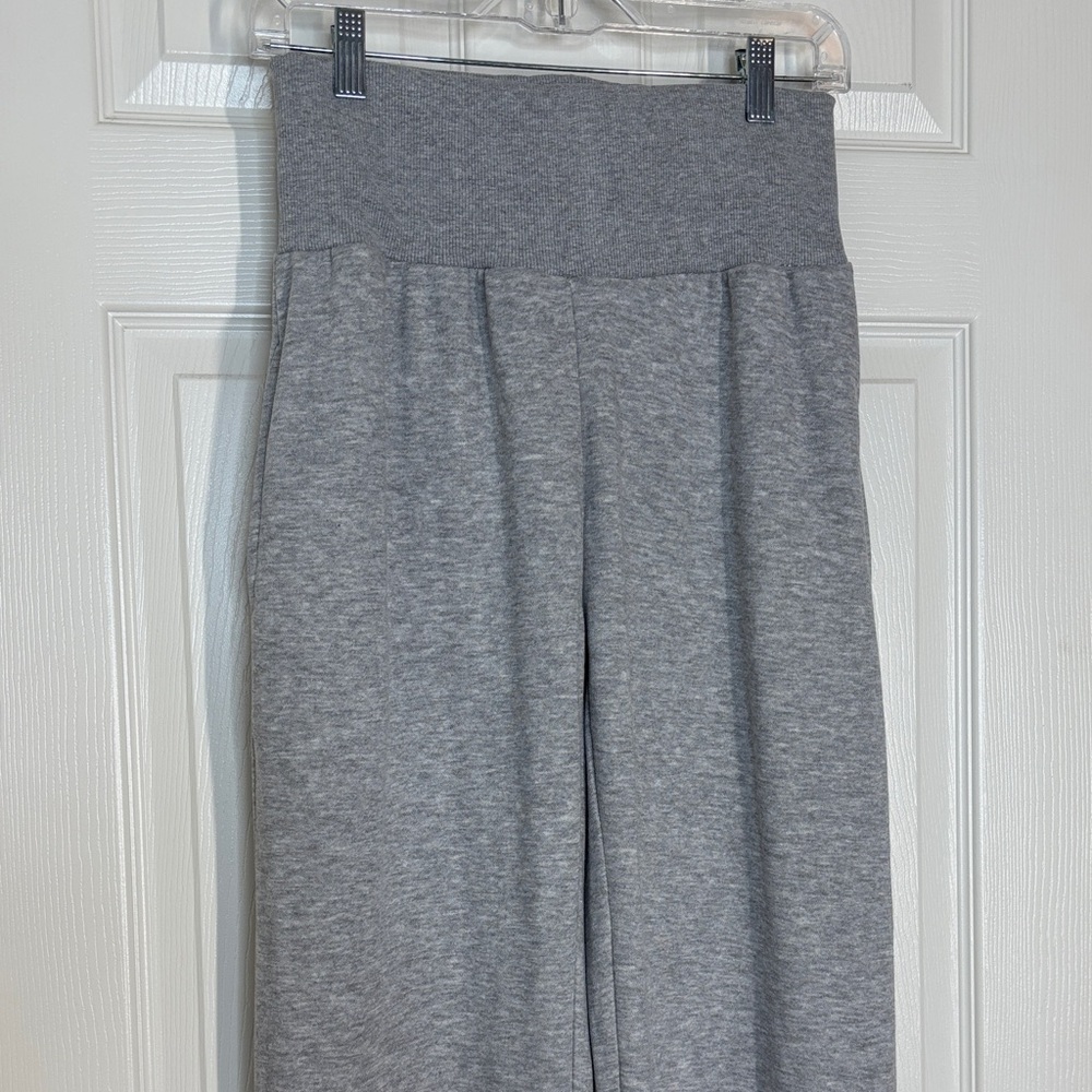 PrettyLittleThing Marl Fold Over Track Pants Gray - Picture 4 of 11